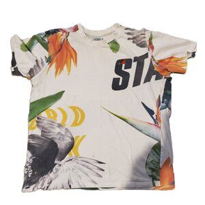 Staple tropical design t-shirt, Men's Large